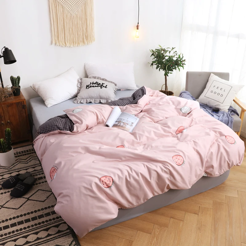 Women Pink Strawberry Printed Duvet Cover 1 Pc Comforter/Quilt/Blanket Cover with Zipper Twin Full Queen King Size Free Shipping
Women Pink Strawberry Printed Duvet Cover 1 Pc Comforter/Quilt/Blanket Cover with Zipper Twin Full Queen King Size Free Shipping