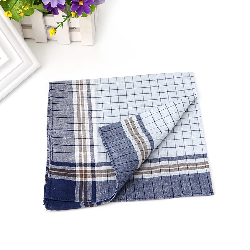 Mens HANDKERCHIEFS 100 Cotton Pocket Square Hanky Handkerchief 40x40cm
