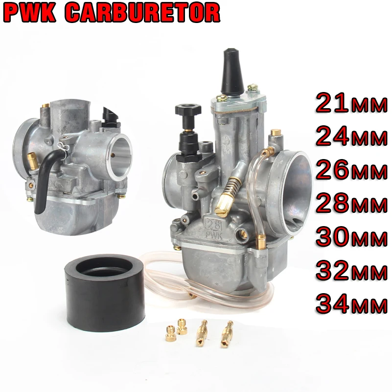 Universal Motorcycle 21 24 26 28 30 32 34mm Carburetor PWK Carburador With Power Jet For Dirt bike Motorcycle Scooter UTV ATV
Universal Motorcycle 21 24 26 28 30 32 34mm Carburetor PWK Carburador With Power Jet For Dirt bike Motorcycle Scooter UTV ATV