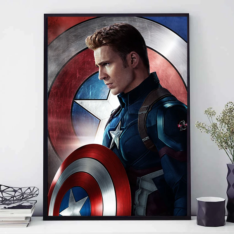 Captain America Super Poster Marvel Avengers Comics Paintings on Canvas Modern Art Decorative Wall Pictures Home Decoration
Captain America Super Poster Marvel Avengers Comics Paintings on Canvas Modern Art Decorative Wall Pictures Home Decoration
