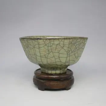 

Rare Song Dynasty(961--1275)Ge Kiln porcelain bowl,Yello opening piece Octagon Bowl,best collection & adornment, Free shipping