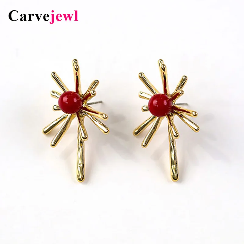 Carvejewl Korea design unique Starburst Stud Earring Vintage Earring Fashion Jewelry Gift Free Shipping simulated red pearl stud
Carvejewl Korea design unique Starburst Stud Earring Vintage Earring Fashion Jewelry Gift Free Shipping simulated red pearl stud