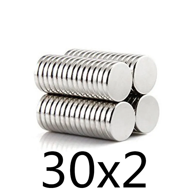 2pcs Neodymium Disc Magnets 30x2 mm Super Strong Powerful Rare Earth 30mm x 2mm Small Round Magnet
2pcs Neodymium Disc Magnets 30x2 mm Super Strong Powerful Rare Earth 30mm x 2mm Small Round Magnet