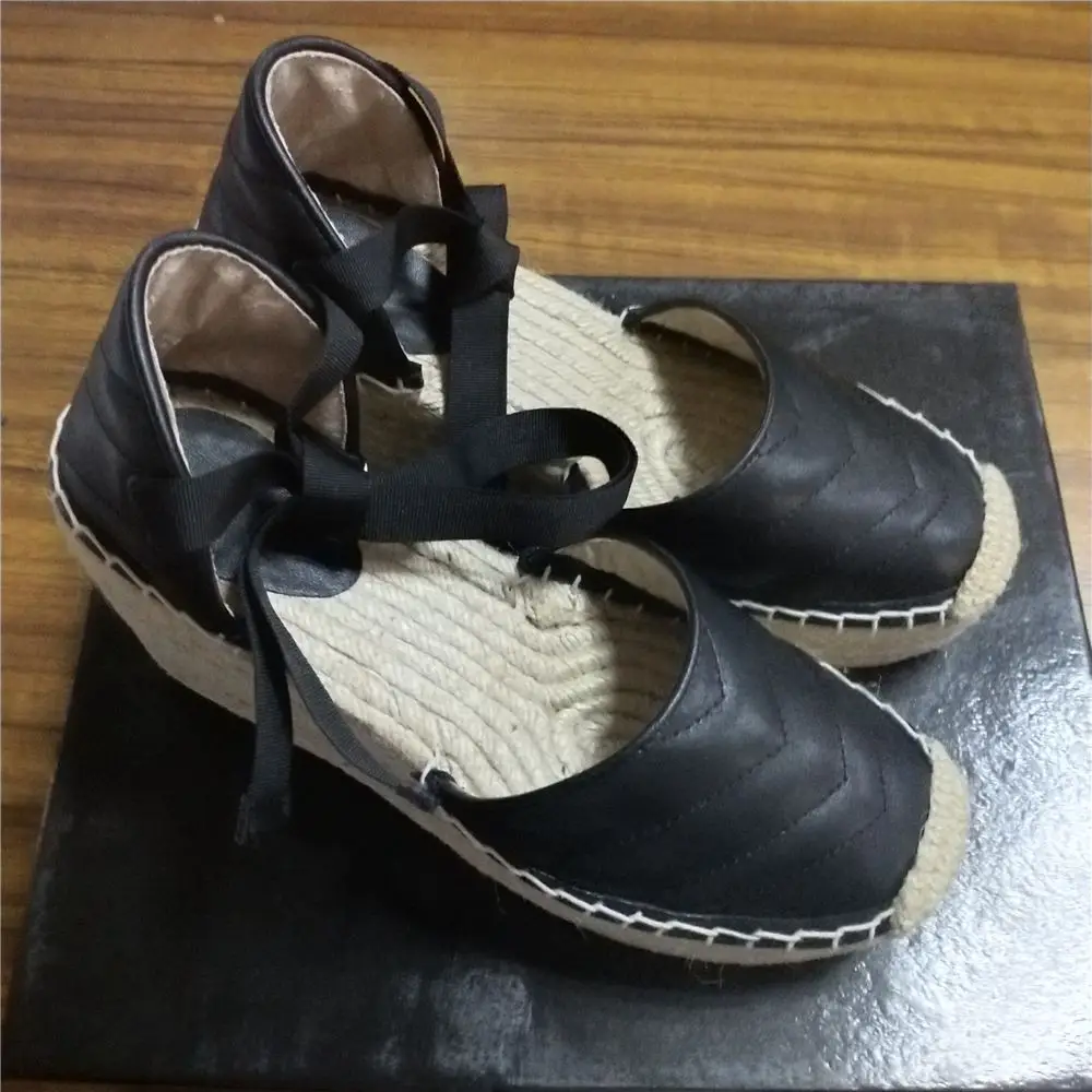 Chueyz Genuine Leather Women's Shoes Fashion Women's Espadrille Ankle Strap Sandals Comfortable Slippers Ladies Casual Shoes
Chueyz Genuine Leather Women's Shoes Fashion Women's Espadrille Ankle Strap Sandals Comfortable Slippers Ladies Casual Shoes