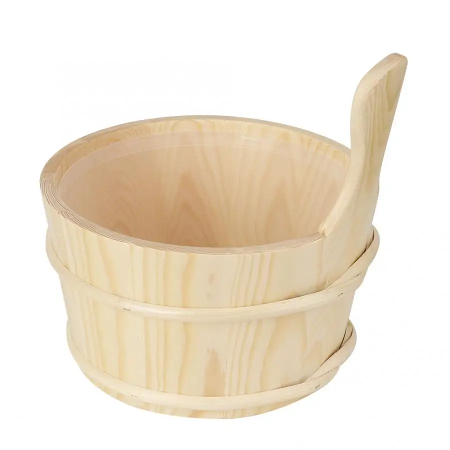 Bathroom Natural Sauna Barrel Bucket with Inner Liner Supplies Accessories for Sauna Room
Bathroom Natural Sauna Barrel Bucket with Inner Liner Supplies Accessories for Sauna Room