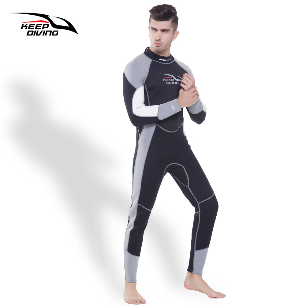 KEEP DIVING Men's 3MM Neoprene One-Piece Full body Scuba Dive Wetsuit For Winter Swim Surfing Snorkeling Spearfishing Equipment
KEEP DIVING Men's 3MM Neoprene One-Piece Full body Scuba Dive Wetsuit For Winter Swim Surfing Snorkeling Spearfishing Equipment