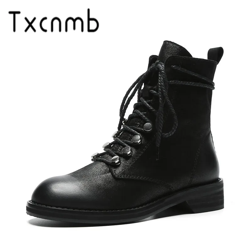 TXCNMB 2019 Genuine Leather Winter Autumn Women Boots Platforms Square Heel Ankle Boots Motorcycle Ldy Ladies Shoes Woman
TXCNMB 2019 Genuine Leather Winter Autumn Women Boots Platforms Square Heel Ankle Boots Motorcycle Ldy Ladies Shoes Woman