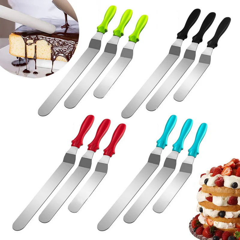 IVYSHION 3pcs/set Cake Spatula Butter Cream Icing Frosting Knife Smoother Stainless Steel Kitchen Pastry Cake Decoration Tools
IVYSHION 3pcs/set Cake Spatula Butter Cream Icing Frosting Knife Smoother Stainless Steel Kitchen Pastry Cake Decoration Tools