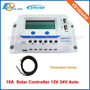 PWM Charging Solar panels system 12V 24V auto work EPEVER Solar Controller VS1024AU 10A LCD display Screen with tem sensor
PWM Charging Solar panels system 12V 24V auto work EPEVER Solar Controller VS1024AU 10A LCD display Screen with tem sensor