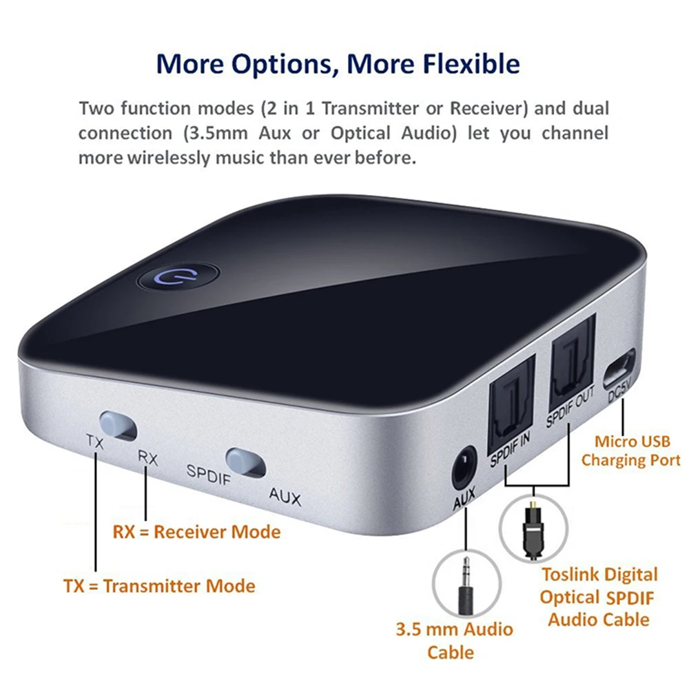 Bluetooth-5.0-Receiver--Transmitter-Aptx-HD-Optical-TOSLINK--3.5mm-AUX--SPDIF-Audio-Adapter-for-Car-TV-Home-Stereo-System (8)