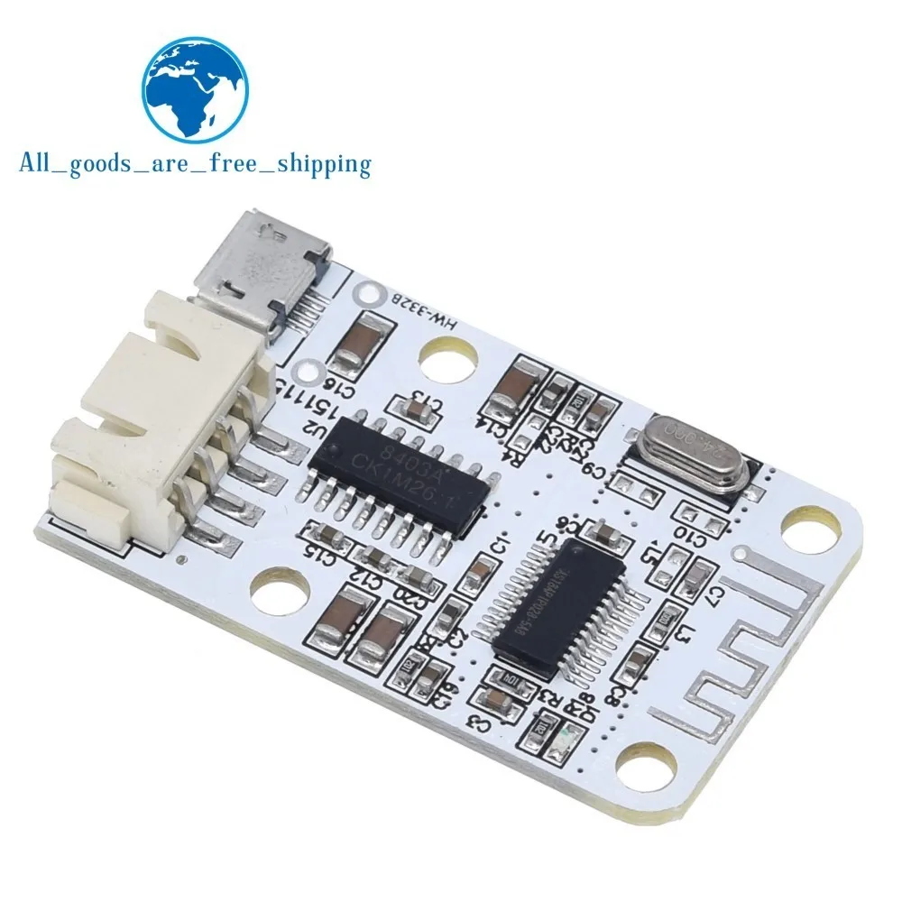 PAM8403 Wireless Stereo Audio Receiver Module For Arduino Digital Amplifier Sound Loud Board Micro USB Bluetooth 4.0 3W+3W
PAM8403 Wireless Stereo Audio Receiver Module For Arduino Digital Amplifier Sound Loud Board Micro USB Bluetooth 4.0 3W+3W