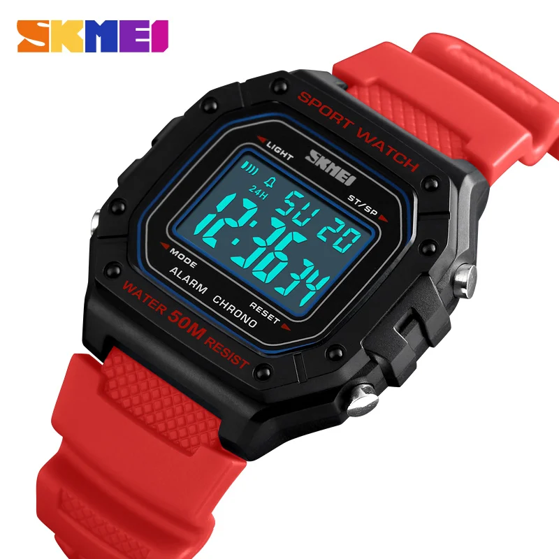 1496 SKMEI Luxury Brand Mens Sports Watches Dive 50m Digital LED Military Watch Men Boy Fashion Casual Electronics Wristwatches
1496 SKMEI Luxury Brand Mens Sports Watches Dive 50m Digital LED Military Watch Men Boy Fashion Casual Electronics Wristwatches