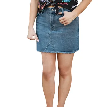 KLV New Women Fashion Elastic Irregular Denim Open Casual Boot Cut Mini Skirt GirlsCasual Above Knee Button Skirts Hot Drop 2.7
KLV New Women Fashion Elastic Irregular Denim Open Casual Boot Cut Mini Skirt GirlsCasual Above Knee Button Skirts Hot Drop 2.7