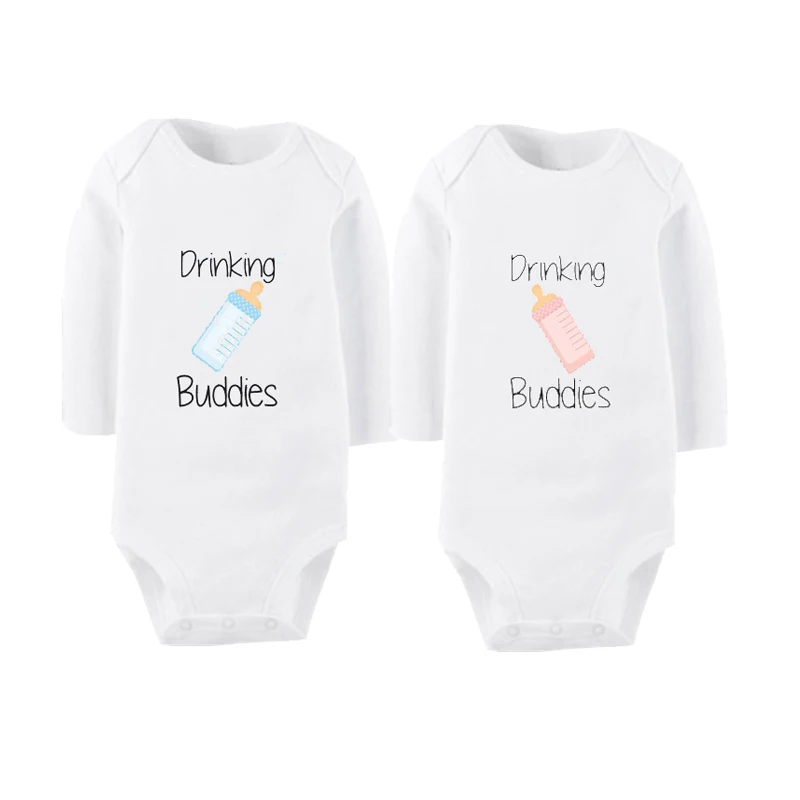 Culbutomind Drinkingbuddies Infant Clothing Long Sleeve CuteTwins Baby Body Clothes Cotton Boy Girl Jumpsuit Twin Baby Clothing
Culbutomind Drinkingbuddies Infant Clothing Long Sleeve CuteTwins Baby Body Clothes Cotton Boy Girl Jumpsuit Twin Baby Clothing