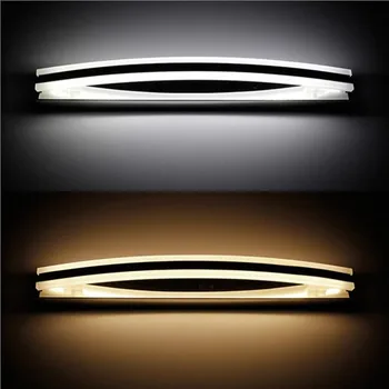 

1pcs Pure white light 40cm 8W bathroom mirror lamp minimalist waterproof LED bath wall sconces