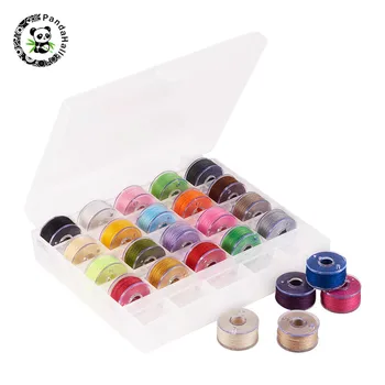 25rolls/box 0.1mm Mixed Color Sewing Nylon Thread, with Plastic Spools for Jewelry Making
25rolls/box 0.1mm Mixed Color Sewing Nylon Thread, with Plastic Spools for Jewelry Making