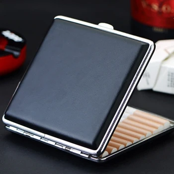 High Grade Ultra Thin Pipes Creative Personality Cigaret Case Slim Metal Quality Leather Cigarette Box Cigarette Holde Black
High Grade Ultra Thin Pipes Creative Personality Cigaret Case Slim Metal Quality Leather Cigarette Box Cigarette Holde Black