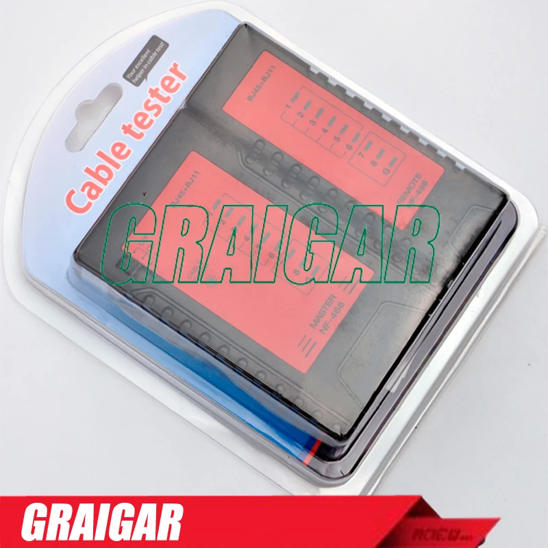 5pcs/lot NF-468 Network Cable Tester Cable Phone Tester Check the RJ11& RJ45 Cable Quickly
5pcs/lot NF-468 Network Cable Tester Cable Phone Tester Check the RJ11& RJ45 Cable Quickly
