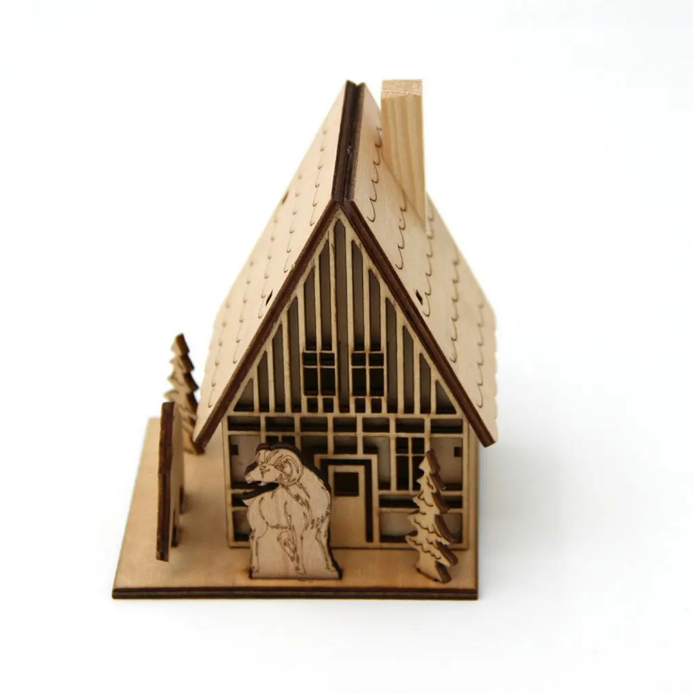 3D Wooden Puzzle Jigsaw Puzzle Assembly Model House Steeple/Chimney/Wall Clock Small House Architectural Model Kid DIY Xmas Toy
3D Wooden Puzzle Jigsaw Puzzle Assembly Model House Steeple/Chimney/Wall Clock Small House Architectural Model Kid DIY Xmas Toy