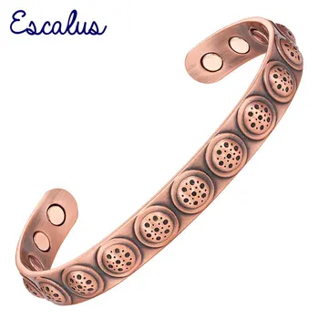 Escalus Anitque Copper Color Vintage Women Bangle Powerful Magnetic Men Bangles Bracelet Bio Jewelry Gift Wristband Charm
Escalus Anitque Copper Color Vintage Women Bangle Powerful Magnetic Men Bangles Bracelet Bio Jewelry Gift Wristband Charm