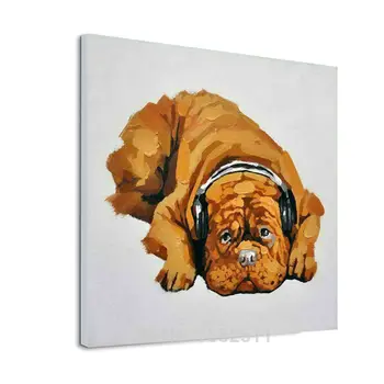 Dog painting animals,Decorative wallpaper Wearing headphones dog pop art modern abstract canva Oil painting to the living room 
Dog painting animals,Decorative wallpaper Wearing headphones dog pop art modern abstract canva Oil painting to the living room