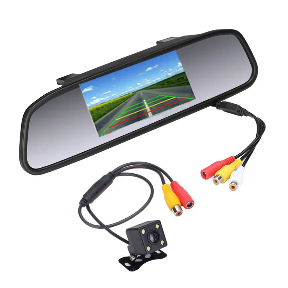 Podofo 43 Car Rearview Mirror Monitor Rear View Camera TFT CCD Podofo 43 Car Rearview Mirror Monitor Rear View Camera TFT CCD