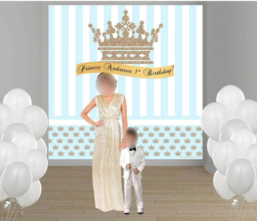 custom Gold Little Prince Crown Blue And White Striped photography backgrounds Computer print party photo backdrop
custom Gold Little Prince Crown Blue And White Striped photography backgrounds Computer print party photo backdrop