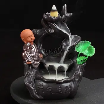 Creative Home Decor The Little Monk Small Buddha Censer Smoke Waterfall Backflow Incense Burner Use In Home Teahouse
Creative Home Decor The Little Monk Small Buddha Censer Smoke Waterfall Backflow Incense Burner Use In Home Teahouse