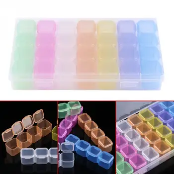 28 Grids Empty jewelry Storage Box High Quality Plastic Nail Art Rhinestone Jewellery Ring Earrings Beads Display Case Organizer
28 Grids Empty jewelry Storage Box High Quality Plastic Nail Art Rhinestone Jewellery Ring Earrings Beads Display Case Organizer
