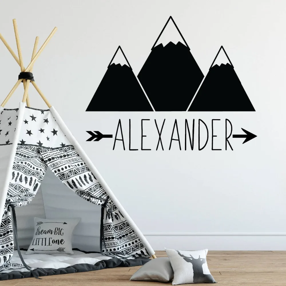 Personalized Name Wall Sticker Mountain Wall Decals Woodland Style Wallpaper Babys Room Decor Vinyl Custom Name Stickers AY1231
Personalized Name Wall Sticker Mountain Wall Decals Woodland Style Wallpaper Babys Room Decor Vinyl Custom Name Stickers AY1231