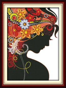 New Flower Woman(2) Cross stitch kits 14ct white 11ct Print Paintings Embroidery DIY handmade Needle Work Home Decor Ricamo
New Flower Woman(2) Cross stitch kits 14ct white 11ct Print Paintings Embroidery DIY handmade Needle Work Home Decor Ricamo
