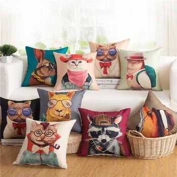 45x45cm Cowboy Style Cat Animal Printed Sofa Cushion Cover Linen Cotton Children Room Throw Pillowcase
45x45cm Cowboy Style Cat Animal Printed Sofa Cushion Cover Linen Cotton Children Room Throw Pillowcase