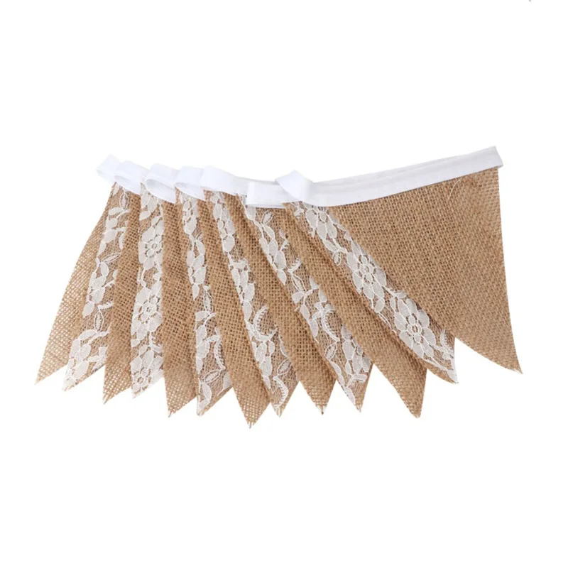 3M Bunting Banner Jute Rustic Hessian Lace Burlap Bunting Flag Wedding Party Decorating Banner Natural Burlap Ribbon
3M Bunting Banner Jute Rustic Hessian Lace Burlap Bunting Flag Wedding Party Decorating Banner Natural Burlap Ribbon