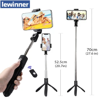 Lewinner K06 Handheld Extendable Tripod Monopod Camera Phone Selfie Stick with Bluetooth Remote Shutter Mobile Phone Stick
Lewinner K06 Handheld Extendable Tripod Monopod Camera Phone Selfie Stick with Bluetooth Remote Shutter Mobile Phone Stick