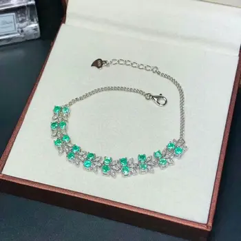 shilovem 925 sterling silver real green Emerald Bracelets fine Jewelry women trendy wedding plant wholesale 3*3mm bl030301agml
shilovem 925 sterling silver real green Emerald Bracelets fine Jewelry women trendy wedding plant wholesale 3*3mm bl030301agml