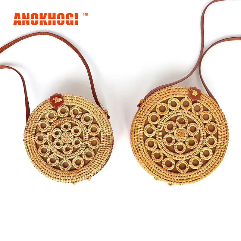 Concentric Circles Hollow Out Handmade Rattan Bags Straw Woven Vintage Ladies Crossbody Bag Bohemia Style Shoulder Bags B354 
Concentric Circles Hollow Out Handmade Rattan Bags Straw Woven Vintage Ladies Crossbody Bag Bohemia Style Shoulder Bags B354