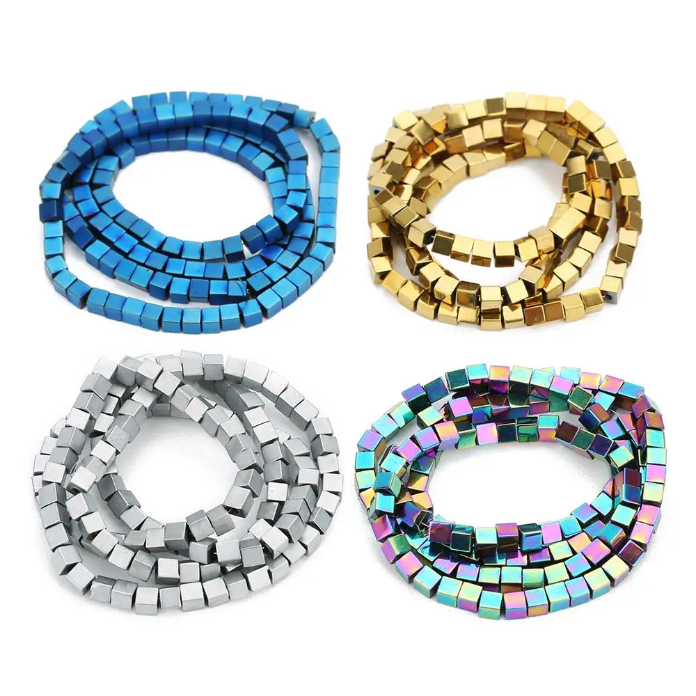 2/3/4mm Gold/Silver Color Plating Coated Natural Stone Hematite Cube Square Loose Spacer Beads For Diy Jewelry Marking 15"
2/3/4mm Gold/Silver Color Plating Coated Natural Stone Hematite Cube Square Loose Spacer Beads For Diy Jewelry Marking 15"