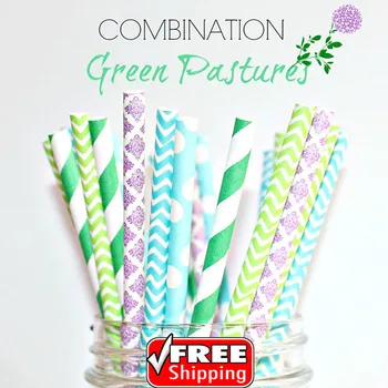 200pcs Mixed 4 Designs GREEN PASTURES Themed Paper Straws - Green,Aqua,Purple-Stripe,Chevron,Damask,Outdoor Party,Wedding,Cute
200pcs Mixed 4 Designs GREEN PASTURES Themed Paper Straws - Green,Aqua,Purple-Stripe,Chevron,Damask,Outdoor Party,Wedding,Cute