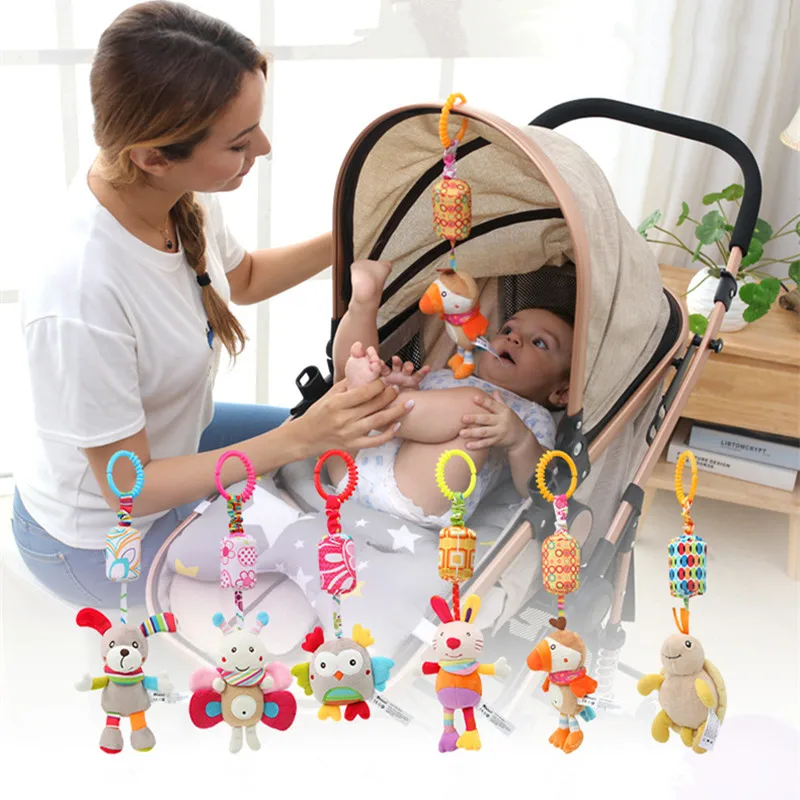 New Baby Rattles Animal Cartoon hanging plush wind chime pendant car bed hanging newborn baby boy and girl plush toys kids gift
New Baby Rattles Animal Cartoon hanging plush wind chime pendant car bed hanging newborn baby boy and girl plush toys kids gift