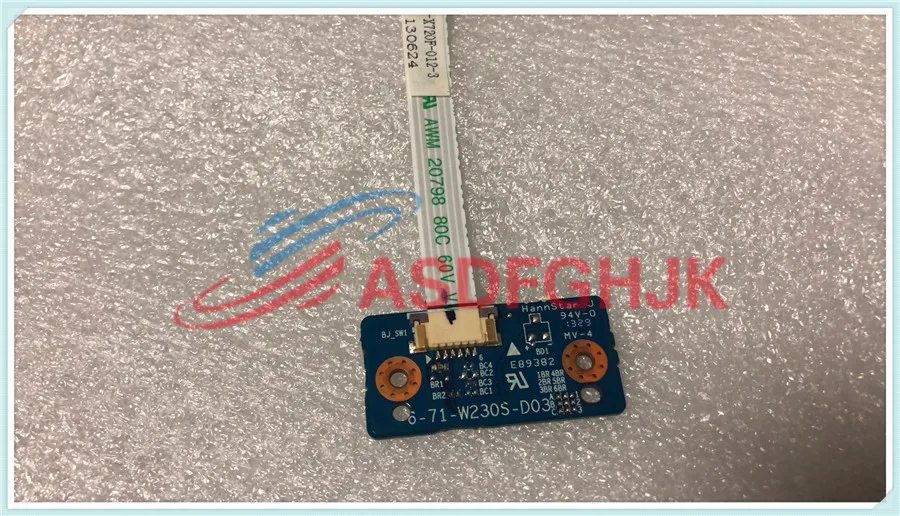 Для CLEVO W230ST W230SS плата кнопки питания 6-71-W230S-D03 полностью протестирована
Для CLEVO W230ST W230SS плата кнопки питания 6-71-W230S-D03 полностью протестирована