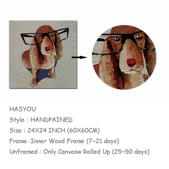 Hand Paint Wall Art Home Decor Animal Dog Oil Painting Abstract Handmade Acrylic Hang Canvas Pictures
Hand Paint Wall Art Home Decor Animal Dog Oil Painting Abstract Handmade Acrylic Hang Canvas Pictures