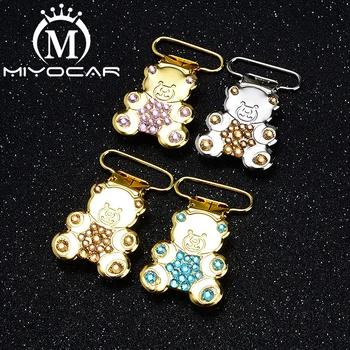 MIYOCAR unique design handmade bling bear shape pacifier clip dummy clip pacifier holder good quality handmade material SP025
MIYOCAR unique design handmade bling bear shape pacifier clip dummy clip pacifier holder good quality handmade material SP025
