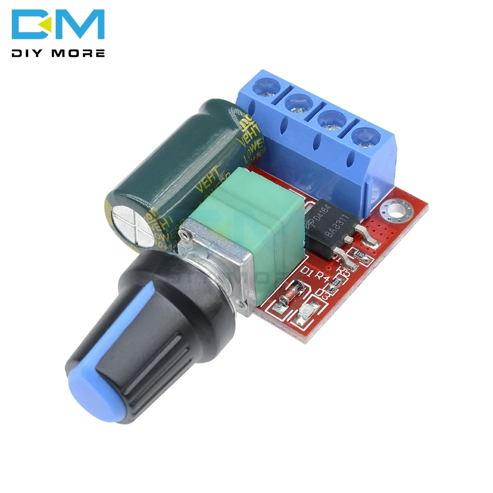 PWM DC Motor Controller Speed LED Control Board Switch Dimming Max 90W Controller Module DC 4.5V-35V 5A 20khz Adjustable
PWM DC Motor Controller Speed LED Control Board Switch Dimming Max 90W Controller Module DC 4.5V-35V 5A 20khz Adjustable