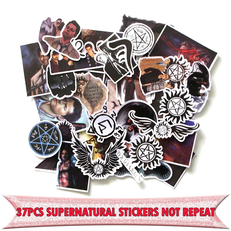 37pcs Supernatural SPN Creative badge DIY decorative stickers Cartoon style for DIY PC wall notebook phone scrapbooking E0009
37pcs Supernatural SPN Creative badge DIY decorative stickers Cartoon style for DIY PC wall notebook phone scrapbooking E0009