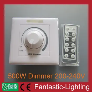 LED Light Dimmer switch wall type high voltage dimmer for LED Bulbs 500W 220V-240V dimmer with remote controller
LED Light Dimmer switch wall type high voltage dimmer for LED Bulbs 500W 220V-240V dimmer with remote controller
