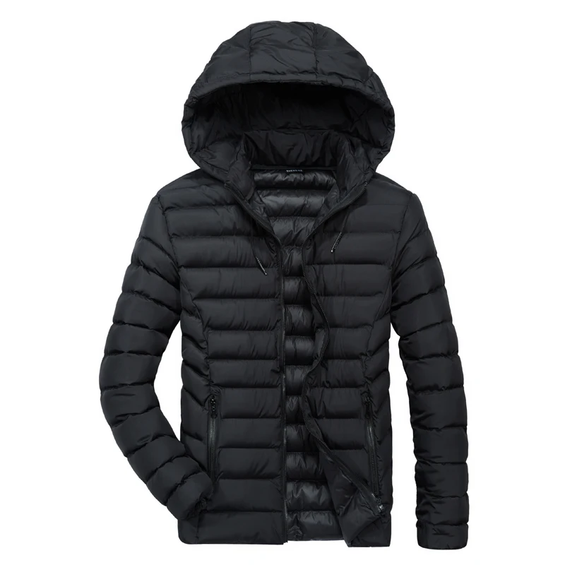 Фото Новая Толстая теплая зимняя куртка мужские куртки верхняя одежда со съемной