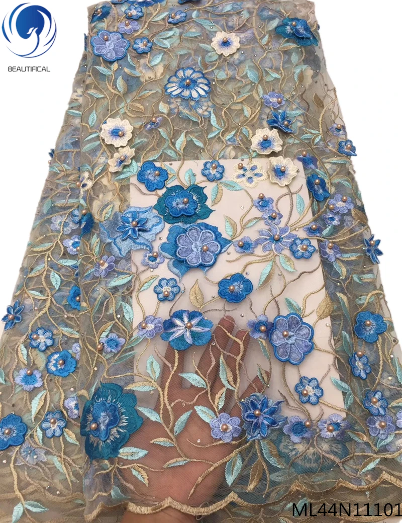 BEAUTIFICAL Sky african net lace fabric stones Flower design french lace fabric beads wholesale embroidery net lace ML44N111
BEAUTIFICAL Sky african net lace fabric stones Flower design french lace fabric beads wholesale embroidery net lace ML44N111