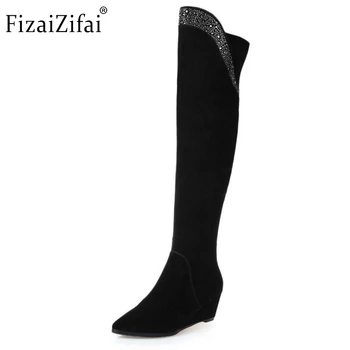 Long Wedge Winter real leather Boots Round Toe Fashion Over Knee Boots For Women Brand Designer New Boots Size 34-39
Long Wedge Winter real leather Boots Round Toe Fashion Over Knee Boots For Women Brand Designer New Boots Size 34-39