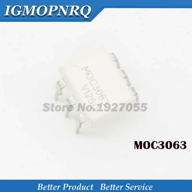 10PCS MOC3063 DIP6 DIP DIP-6 Optical isolator - three-terminal two-way thyristor new original
10PCS MOC3063 DIP6 DIP DIP-6 Optical isolator - three-terminal two-way thyristor new original