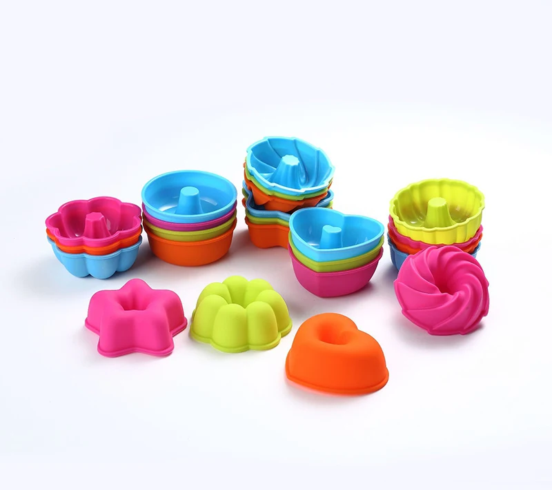 24pcs/set DIY Silicone Mold Heart Cupcake Mold Muffin Baking Nonstick and Heat Resistant Reusable Silicone Cake Molds Muffin
24pcs/set DIY Silicone Mold Heart Cupcake Mold Muffin Baking Nonstick and Heat Resistant Reusable Silicone Cake Molds Muffin